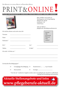 Bewerbungsbogen klein